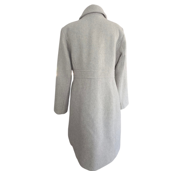 J.Crew Wool-blend Lady Coat / Jacket AT107  Heather Dusk Grey Size 12 - Picture 5 of 16